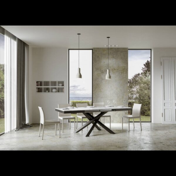 Tavolo allungabile 90x120/224 cm Volantis Evolution telaio Antracite