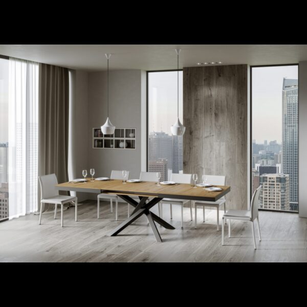 Tavolo allungabile 90x160/264 cm Volantis Evolution telaio Antracite