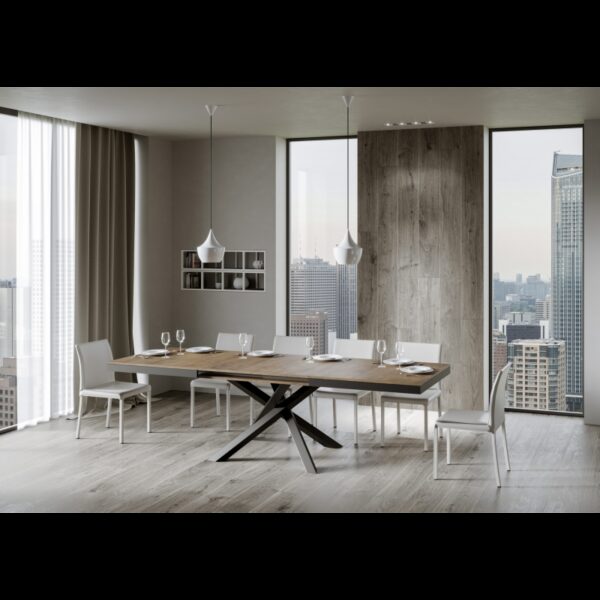 Tavolo allungabile 90x160/264 cm Volantis Evolution telaio Antracite
