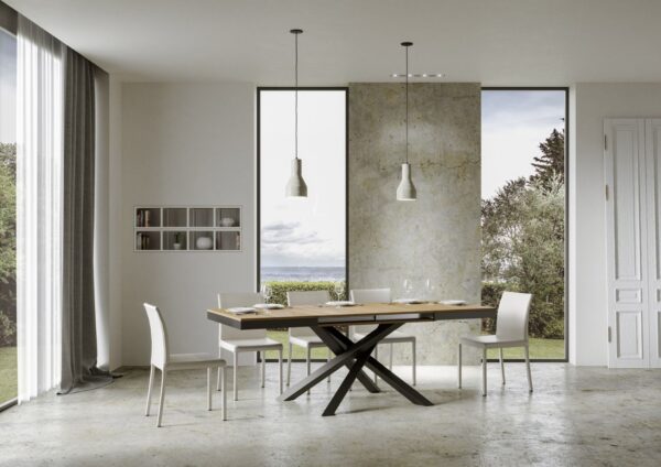 Tavolo allungabile 90x120/380 cm Volantis Evolution telaio Antracite