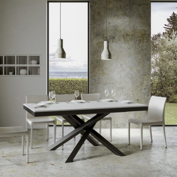 Tavolo allungabile 90x180/440 cm Volantis Evolution telaio Antracite