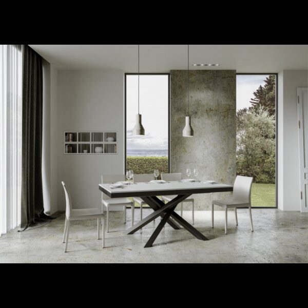 Tavolo allungabile 90x180/440 cm Volantis Evolution telaio Antracite