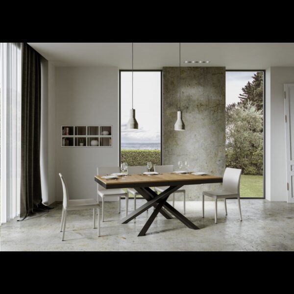 Tavolo allungabile 90x180/440 cm Volantis Evolution telaio Antracite