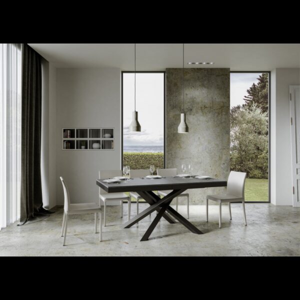 Tavolo allungabile 90x180/440 cm Volantis Evolution telaio Antracite