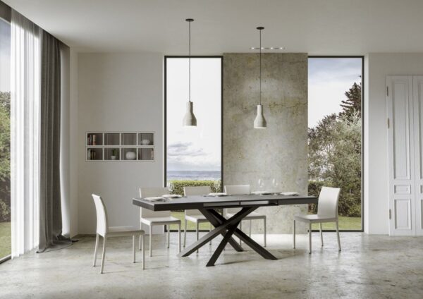 Tavolo allungabile 90x180/440 cm Volantis Evolution telaio Antracite