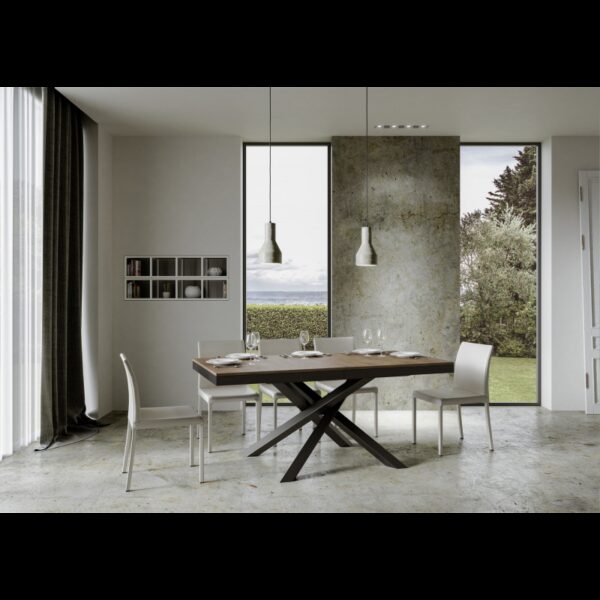 Tavolo allungabile 90x180/440 cm Volantis Evolution telaio Antracite