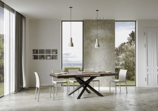 Tavolo allungabile 90x180/440 cm Volantis Evolution telaio Antracite
