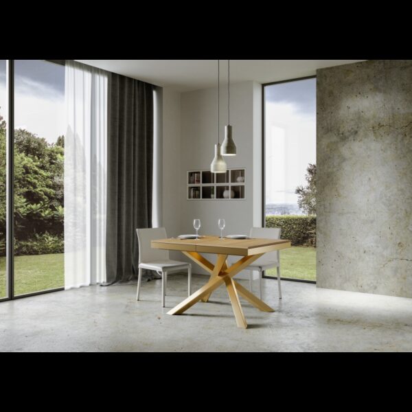 Tavolo allungabile 90x120/224 cm Volantis Evolution telaio Oro