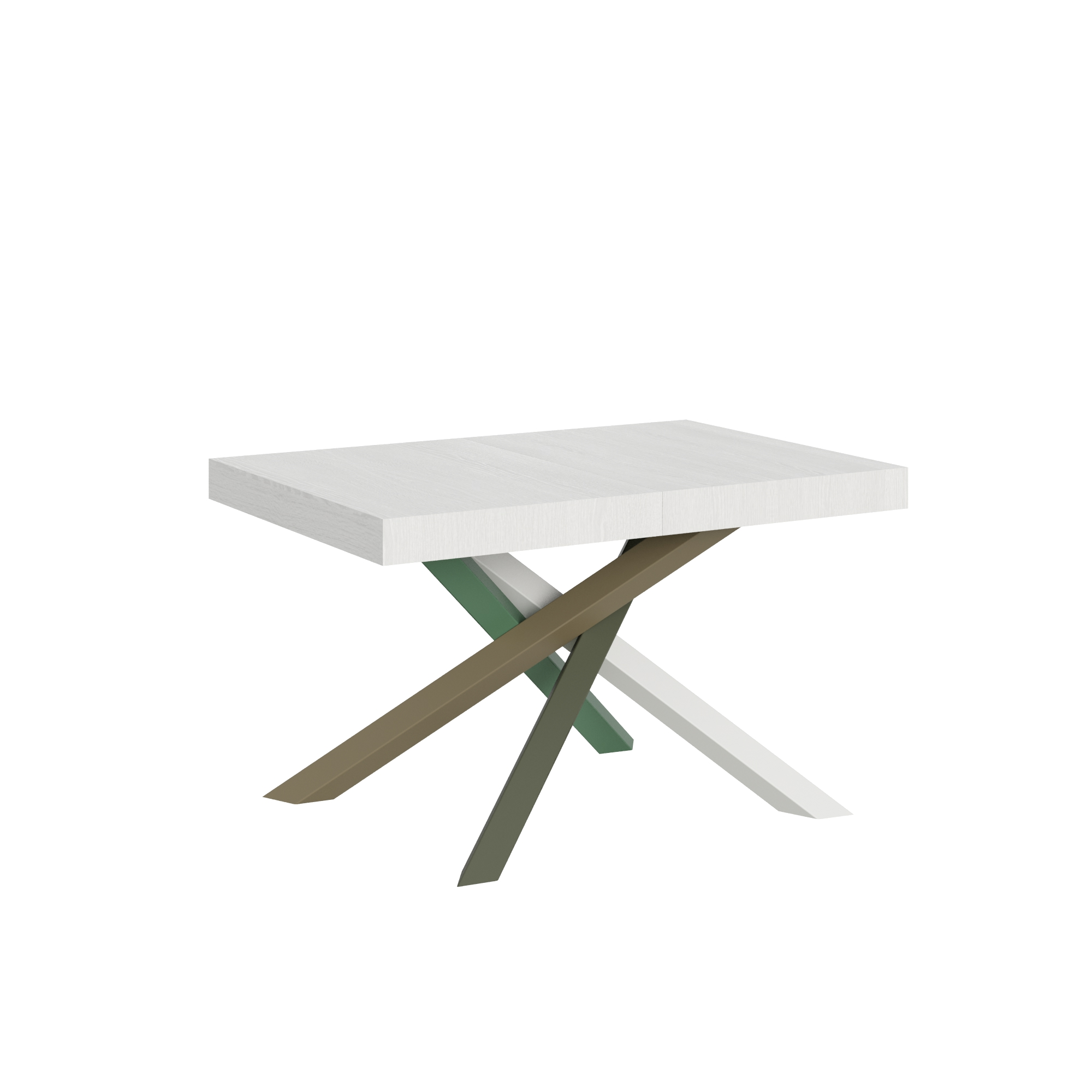 Tavolo allungabile 80x120/204 cm Volantis telaio gambe 4 colori (A)