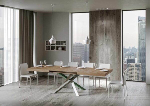 Tavolo allungabile 90x140/244 cm Volantis telaio gambe 4 colori (A)
