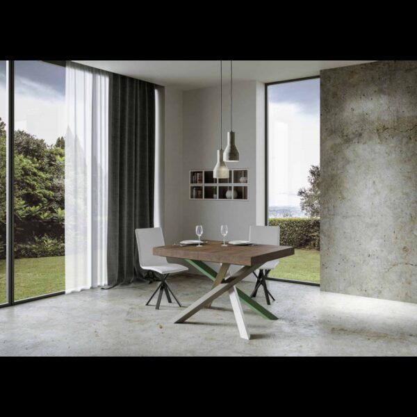 Tavolo allungabile 90x140/244 cm Volantis telaio gambe 4 colori (A)