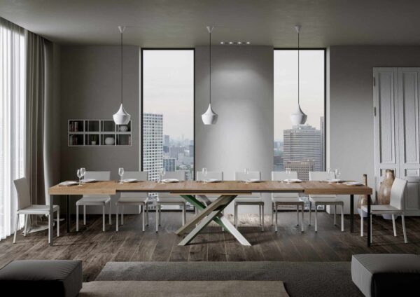Tavolo allungabile 90x180/440 cm Volantis telaio gambe 4 colori (A)