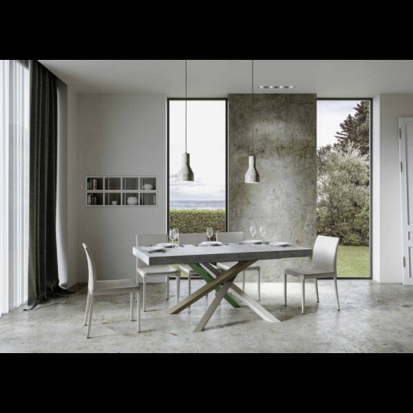 Tavolo allungabile 90x180/440 cm Volantis telaio gambe 4 colori (A)