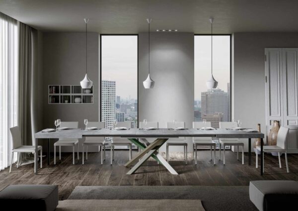 Tavolo allungabile 90x180/440 cm Volantis telaio gambe 4 colori (A)