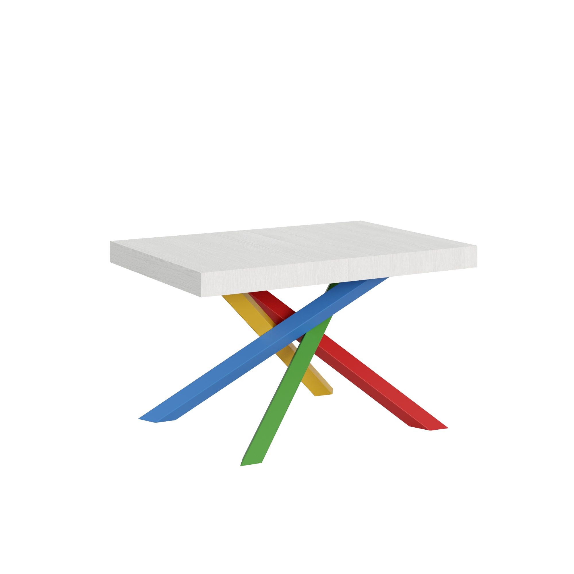 Tavolo allungabile 80x120/204 cm Volantis telaio gambe 4 colori (B)