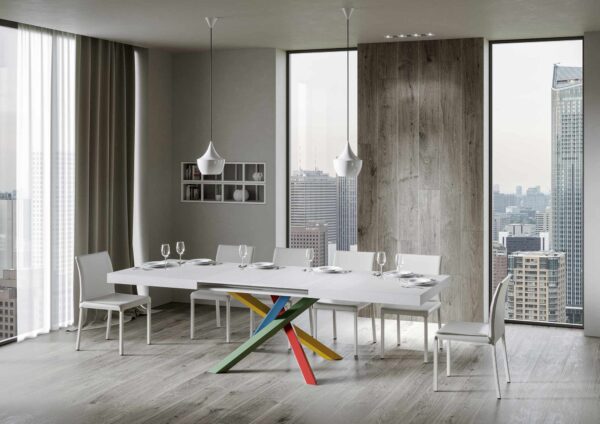 Tavolo allungabile 90x160/264 cm Volantis telaio gambe 4 colori (B)