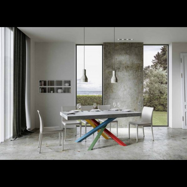 Tavolo allungabile 90x160/264 cm Volantis telaio gambe 4 colori (B)