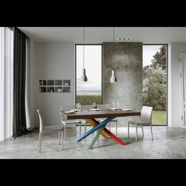 Tavolo allungabile 90x160/264 cm Volantis telaio gambe 4 colori (B)