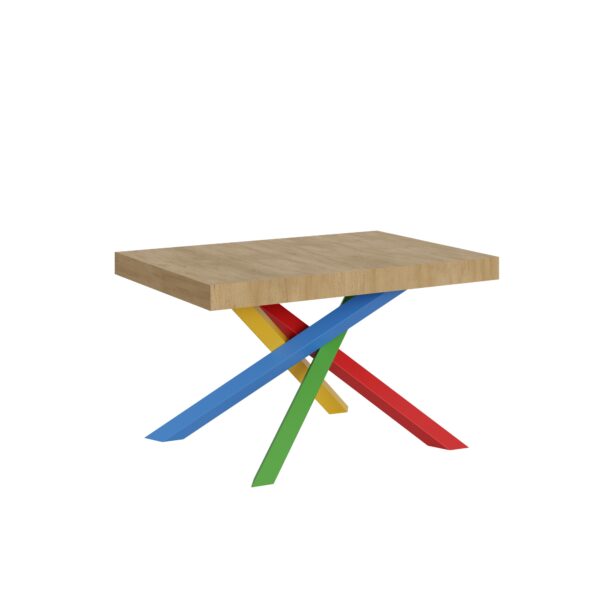 Tavolo allungabile 90x130/390 cm Volantis telaio gambe 4 colori (B)