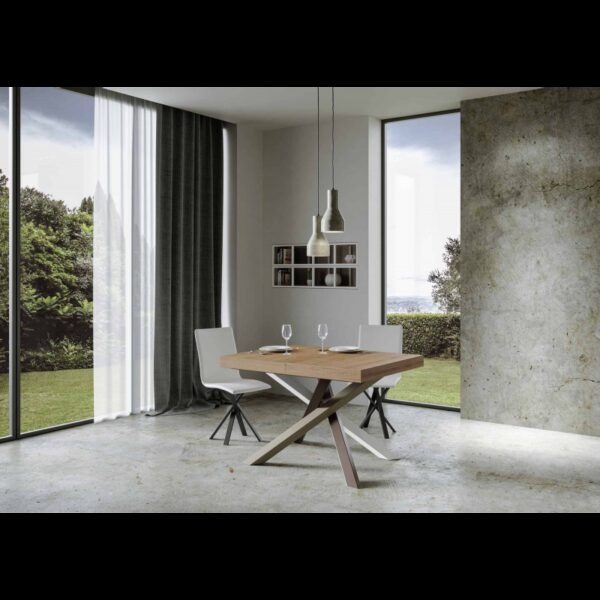 Tavolo allungabile 80x120/204 cm Volantis telaio gambe 4 colori (C)