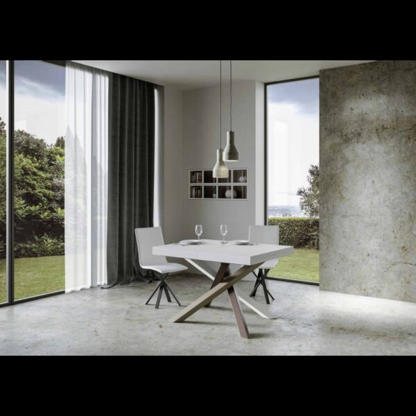 Tavolo allungabile 90x140/244 cm Volantis telaio gambe 4 colori (C)