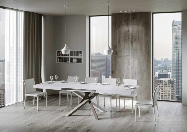 Tavolo allungabile 90x160/420 cm Volantis telaio gambe 4 colori (C)