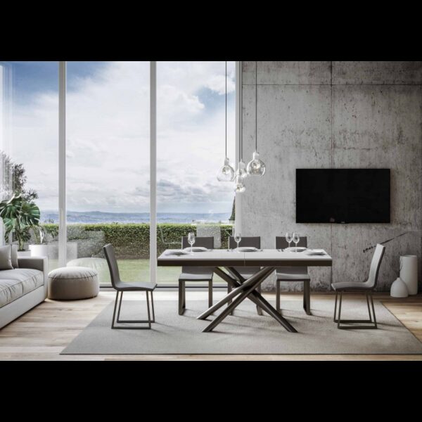 Tavolo allungabile 90x160/264 cm Famas Evolution telaio Antracite