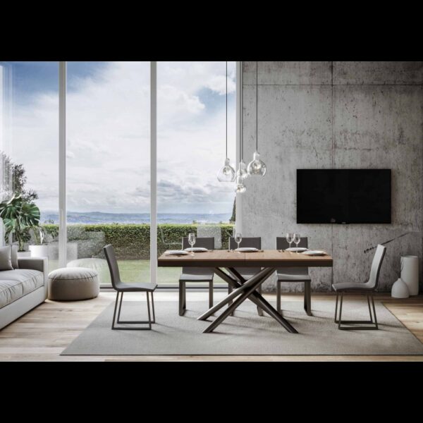 Tavolo allungabile 90x160/264 cm Famas Evolution telaio Antracite