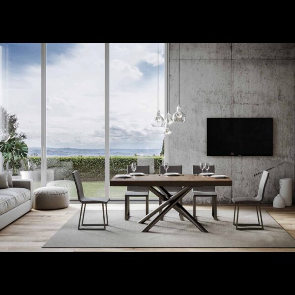 Tavolo allungabile 90x160/264 cm Famas Evolution telaio Antracite