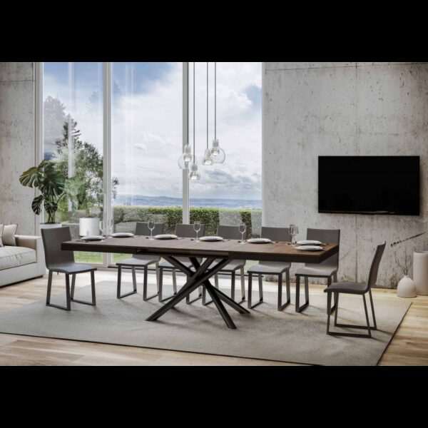 Tavolo allungabile 90x160/264 cm Famas Evolution telaio Antracite
