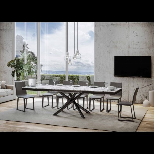 Tavolo allungabile 90x180/284 cm Famas Evolution telaio Antracite