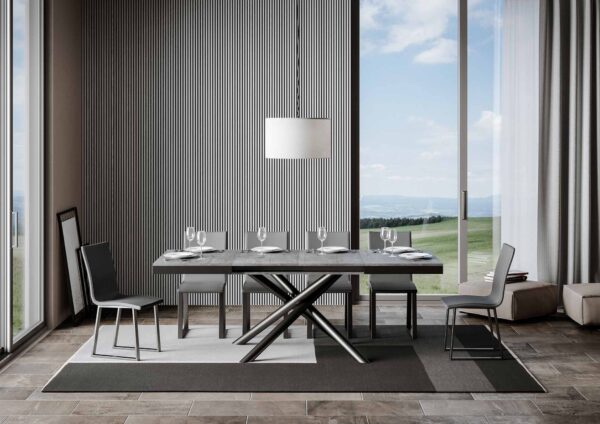 Tavolo allungabile 90x120/380 cm Famas Evolution telaio Antracite