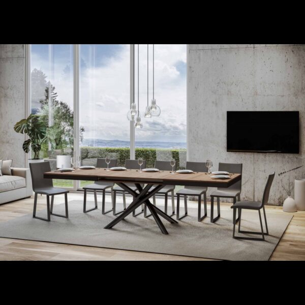 Tavolo allungabile 90x180/440 cm Famas Evolution telaio Antracite