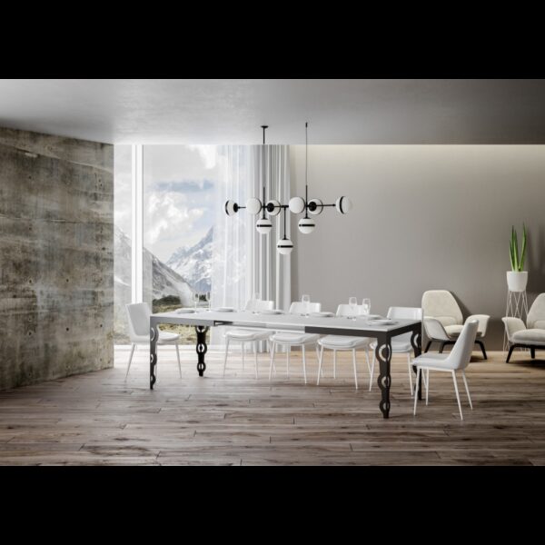 Tavolo allungabile 90x120/224 cm Karamay Evolution telaio Antracite