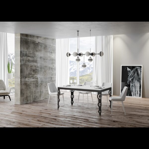 Tavolo allungabile 90x160/264 cm Karamay Evolution telaio Antracite