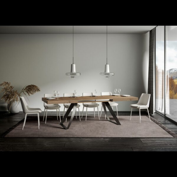 Tavolo allungabile 90x180/284 cm Proxy telaio Antracite