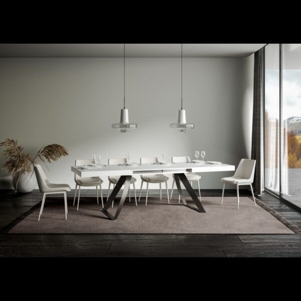 Tavolo allungabile 90x160/420 cm Proxy telaio Antracite