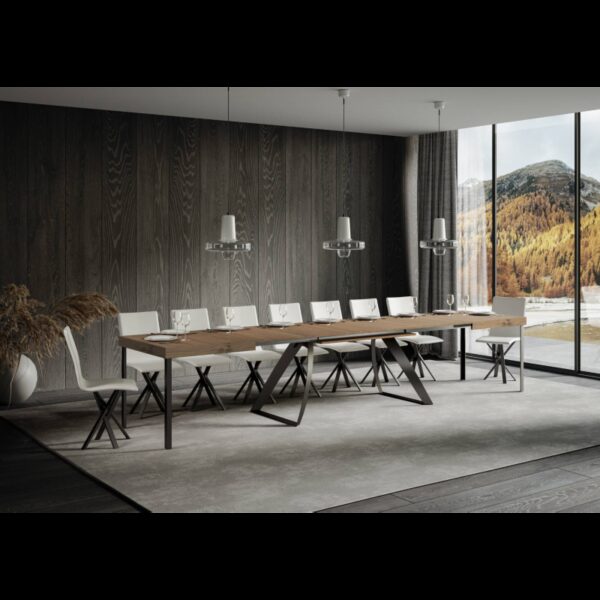 Tavolo allungabile 90x180/440 cm Proxy telaio Antracite