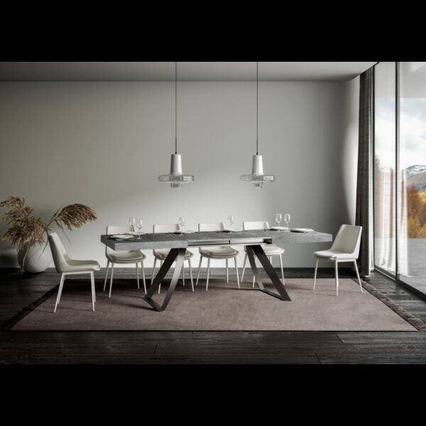 Tavolo allungabile 90x180/440 cm Proxy telaio Antracite
