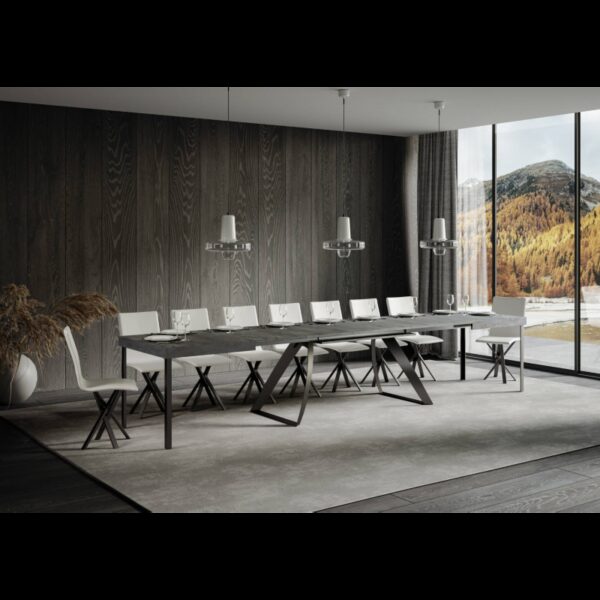 Tavolo allungabile 90x180/440 cm Proxy telaio Antracite