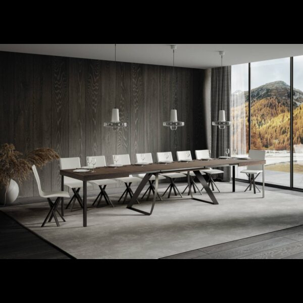 Tavolo allungabile 90x180/440 cm Proxy telaio Antracite
