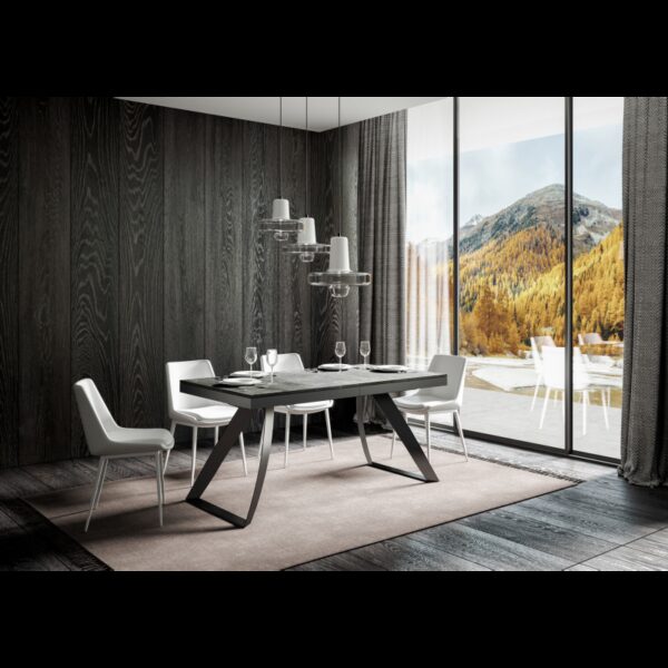 Tavolo allungabile 90x160/264 cm Proxy Evolution telaio Antracite