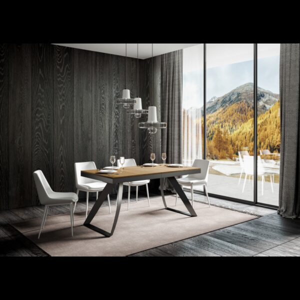 Tavolo allungabile 90x180/284 cm Proxy Evolution telaio Antracite