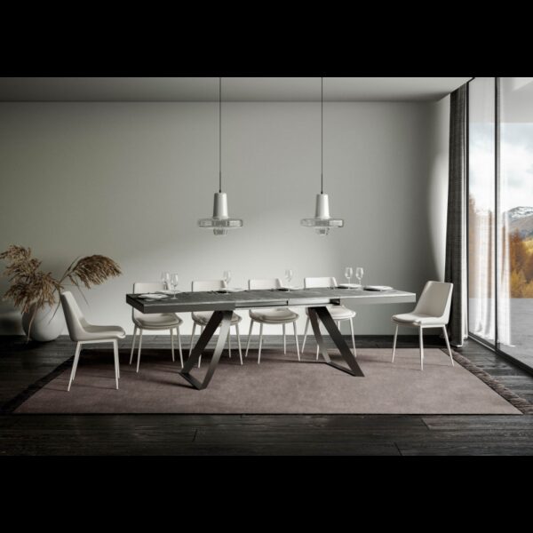 Tavolo allungabile 90x180/284 cm Proxy Evolution telaio Antracite