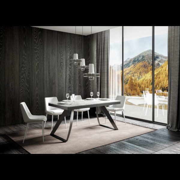 Tavolo allungabile 90x180/284 cm Proxy Evolution telaio Antracite