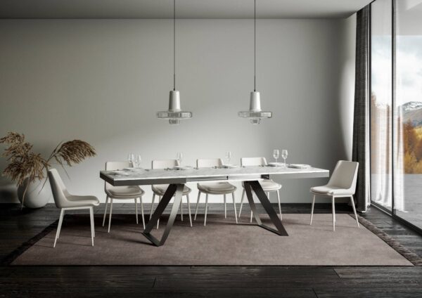 Tavolo allungabile 90x180/284 cm Proxy Evolution telaio Antracite