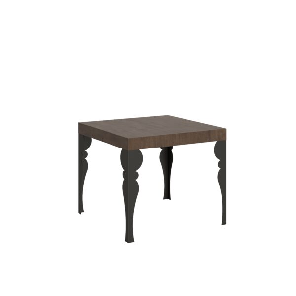 Tavolo allungabile 90x90/246 cm Paxon telaio Antracite