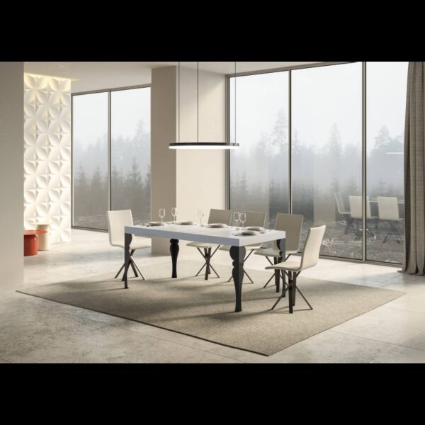 Tavolo allungabile 90x180/284 cm Paxon telaio Antracite