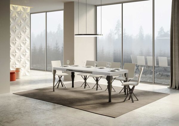 Tavolo allungabile 90x180/284 cm Paxon telaio Antracite