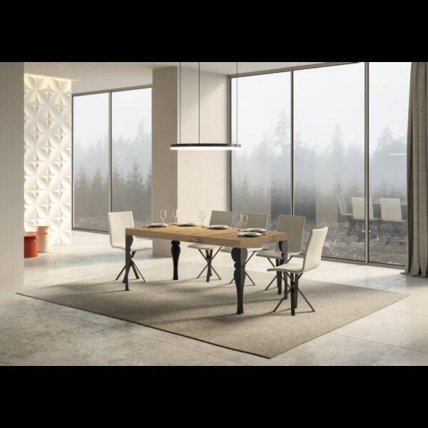 Tavolo allungabile 90x180/284 cm Paxon telaio Antracite